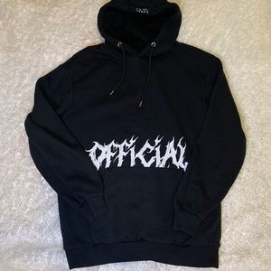 BoohooMAN Black Official Hoodie